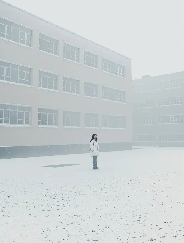 三级片 寒假空教室的雪 青春校园 剧情海报